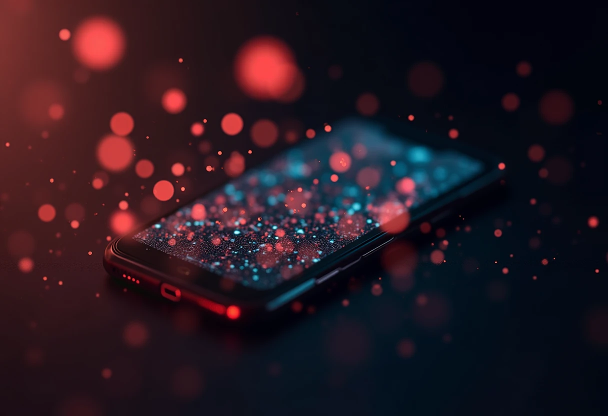 Illustration abstraite des applications de récupération de photos