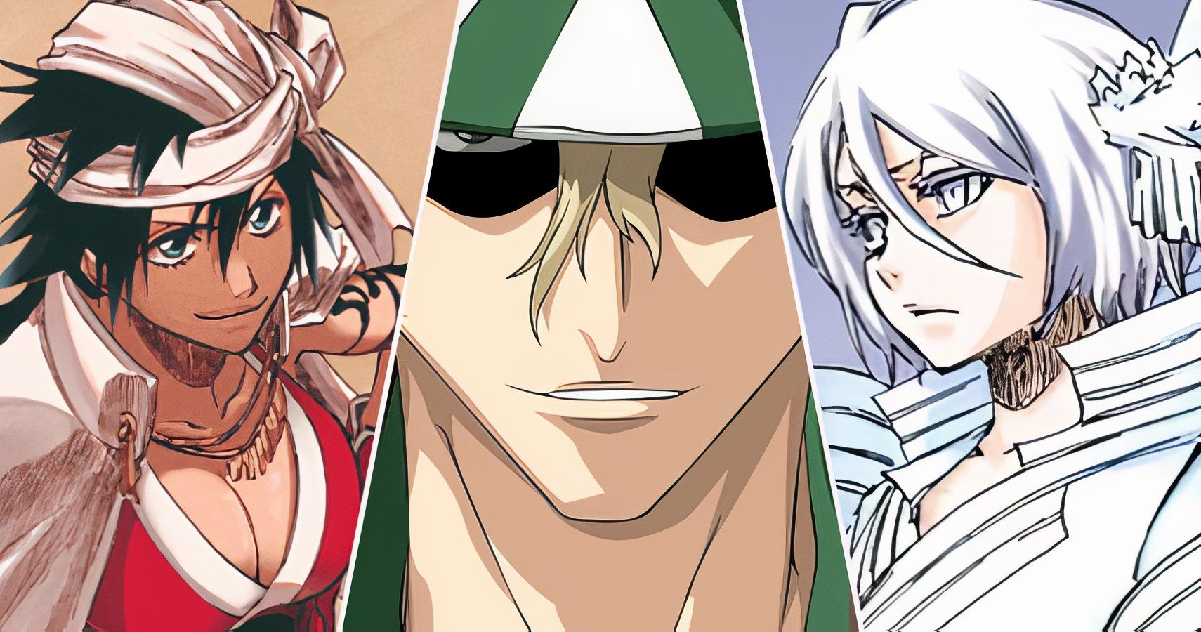 Kukaku Shiba, Kisuke Urahara e Rukia de Bleach