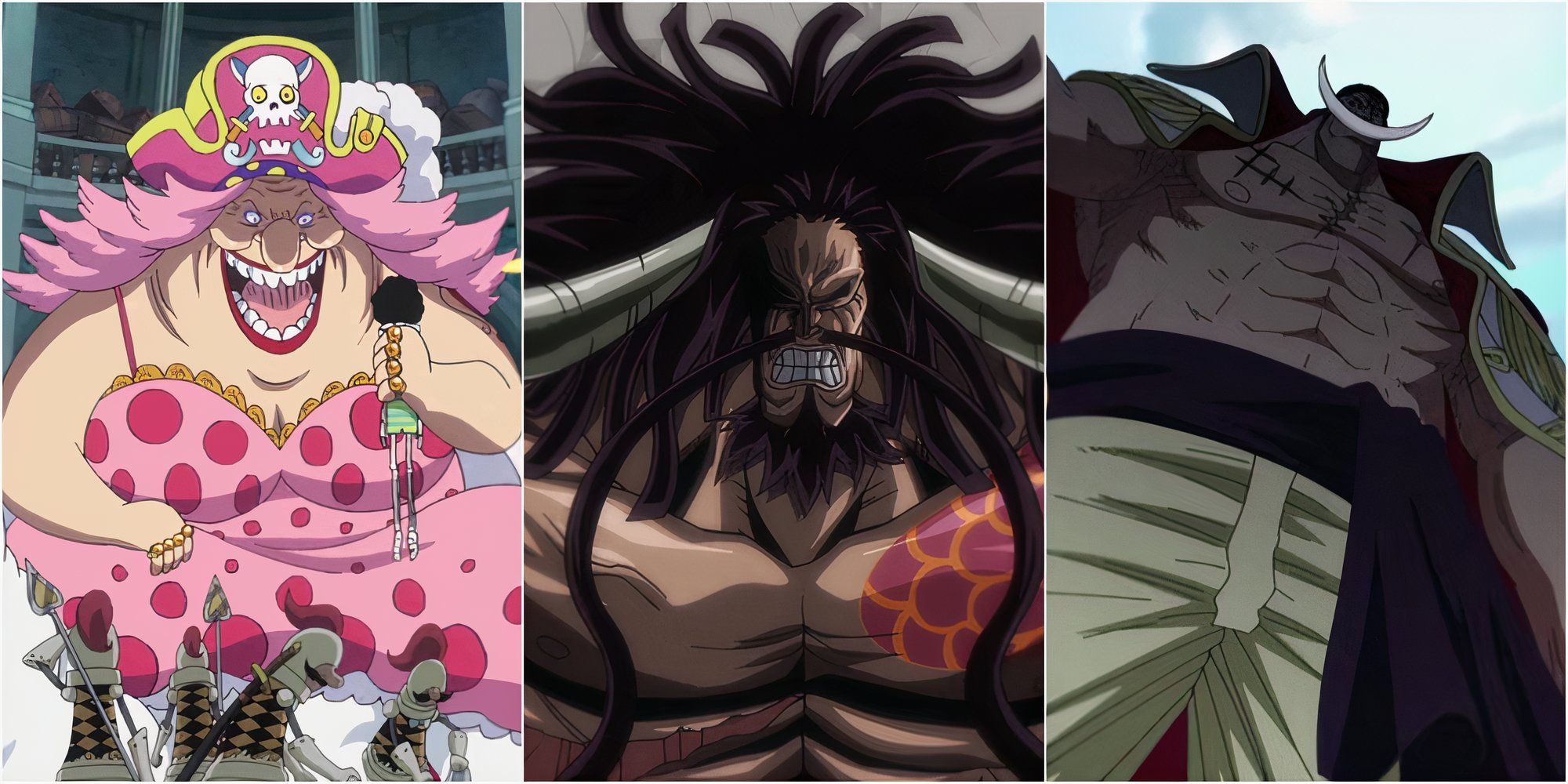 Big Mom, Kaido e Barba Branca 