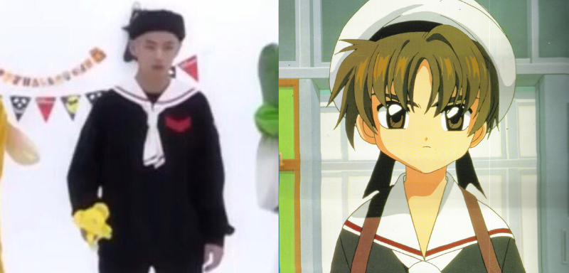 V (Taehyung - BTS) - Syaoran Li (Cardcaptor Sakura)